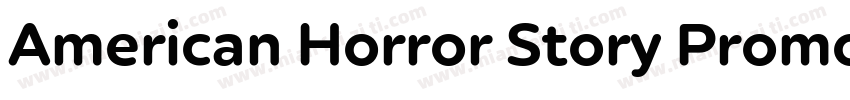 American Horror Story Promo字体转换